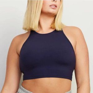 Stori Unscripted Cropped Shelf Tank in Ink